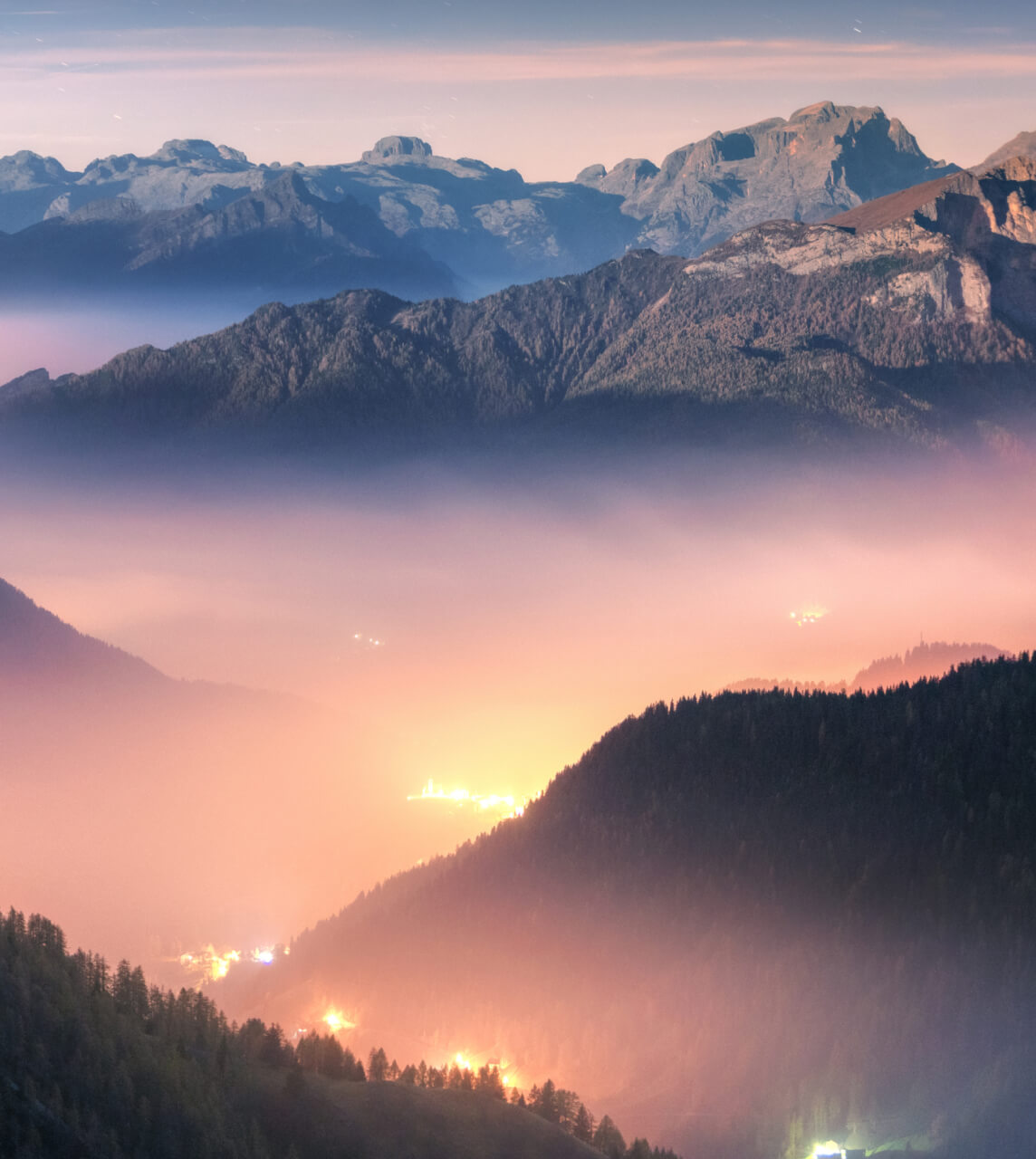 Velvet Peaks at Dusk