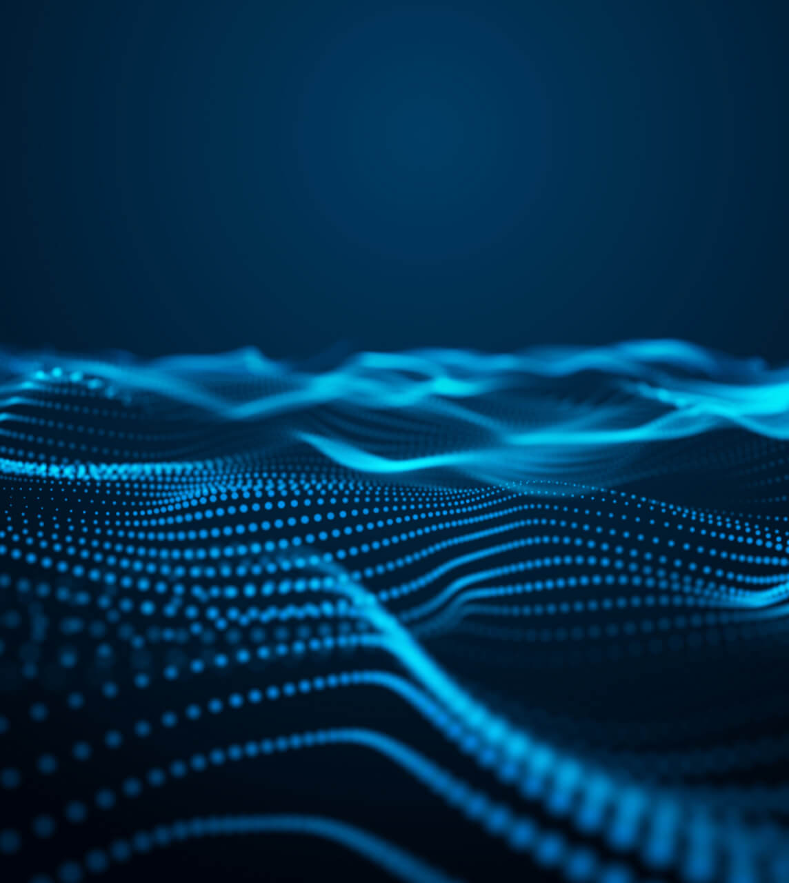 Waves of blue dots