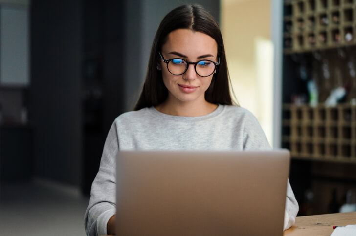 Woman working