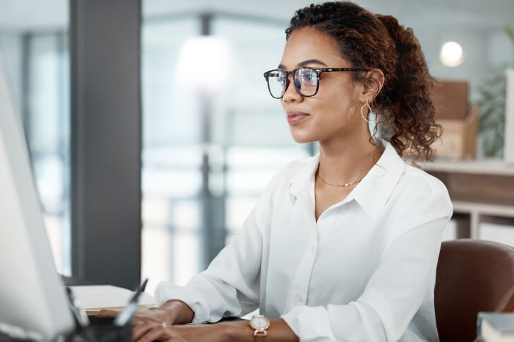 Woman working