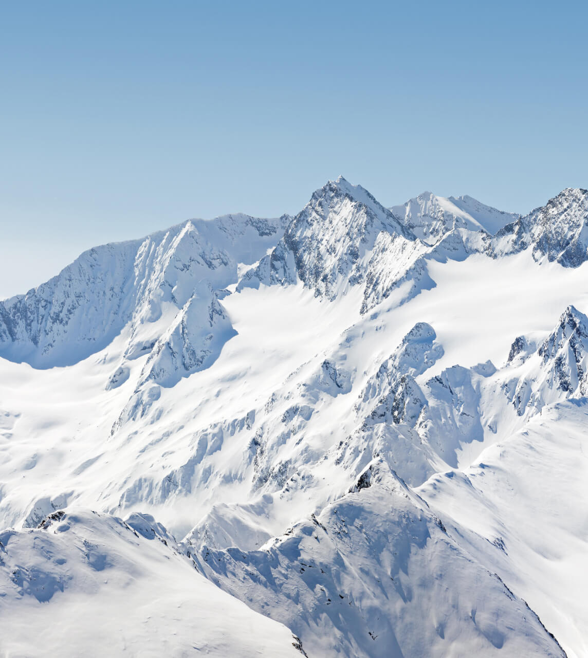 Mountain Ranges with Snow