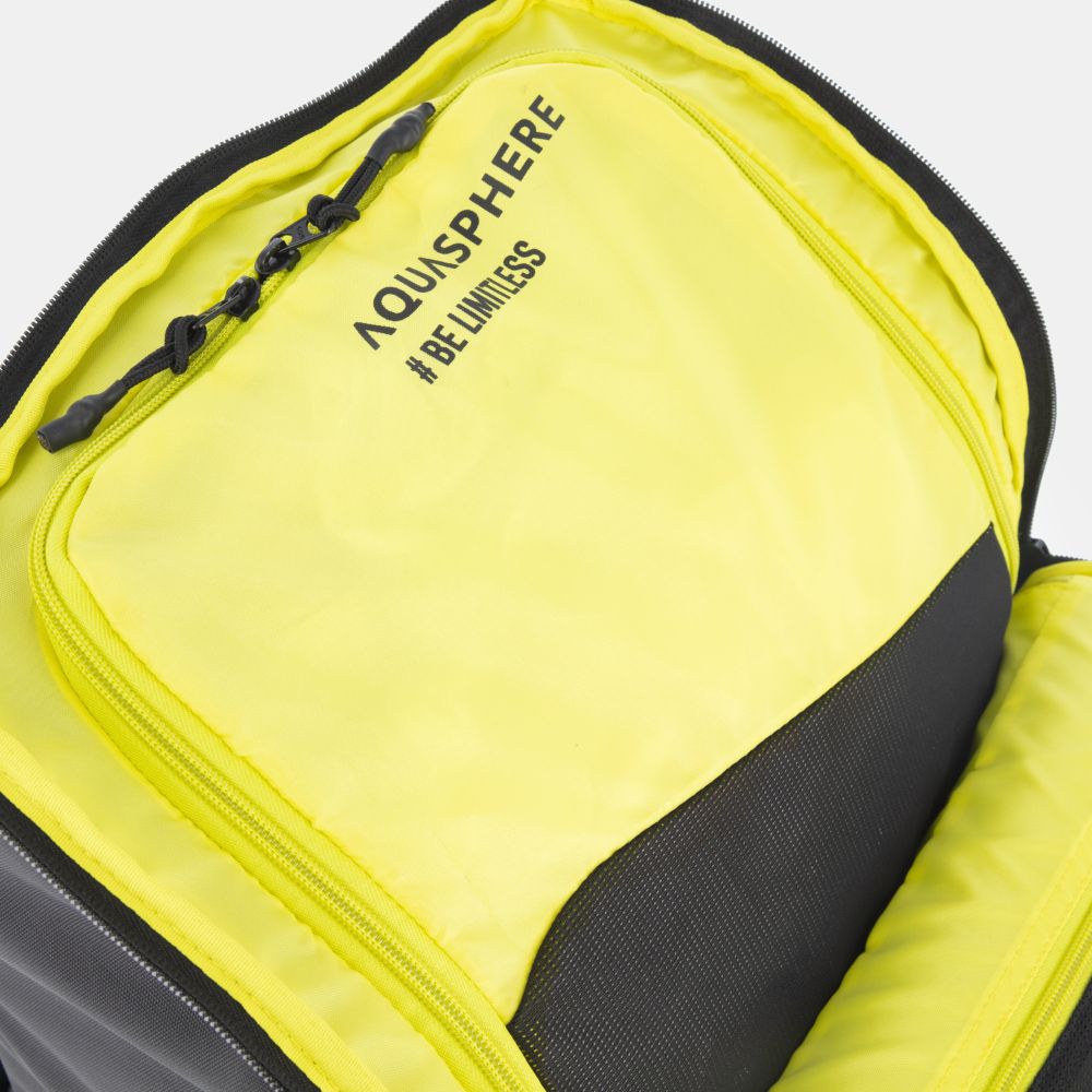 Multiple storage compartments and storage options. - TRANSITION BACKPACK 35L