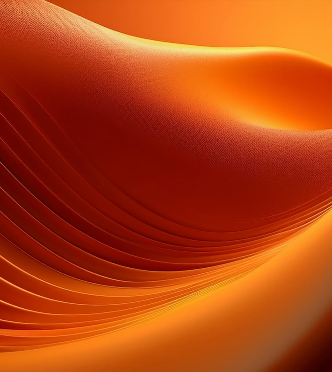 Firefly orange colours soft wave 3d render soft wave digital abs (18)