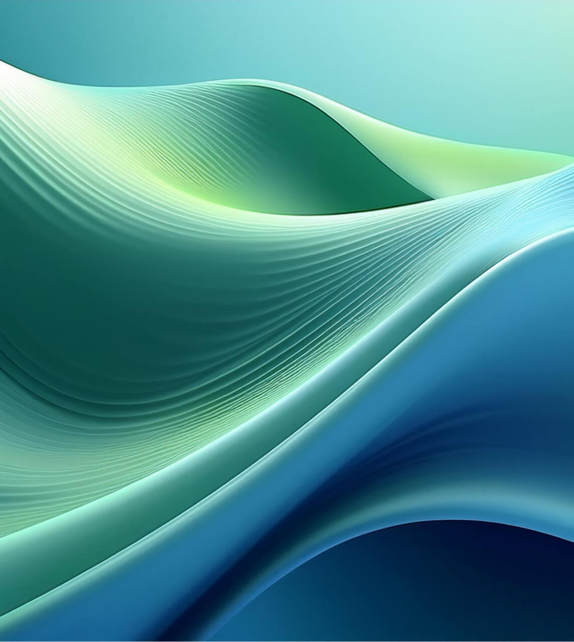 Firefly soft wave 3d render soft wave green digital abstract 30582
