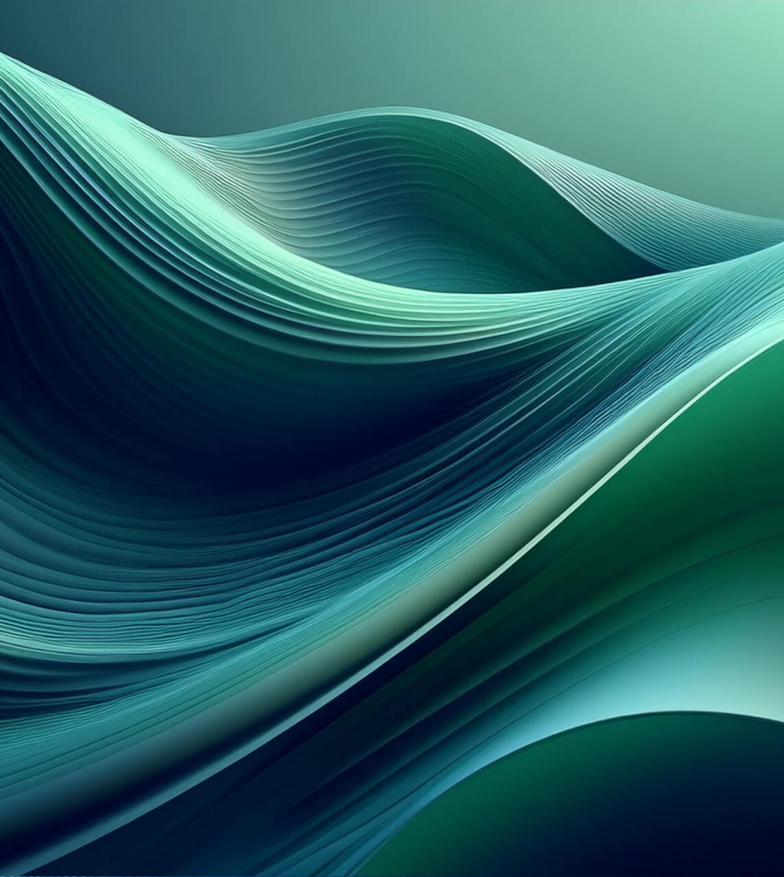 Firefly soft wave 3d render soft wave green digital abstract 50701