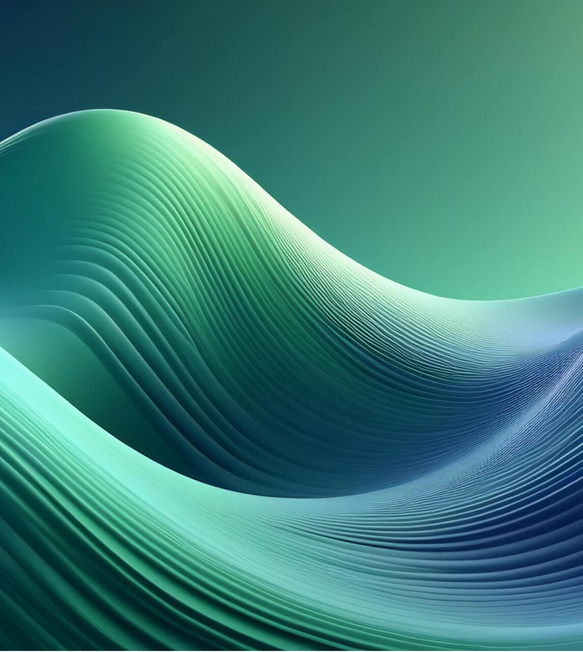 Firefly soft wave 3d render soft wave green digital abstract 66700
