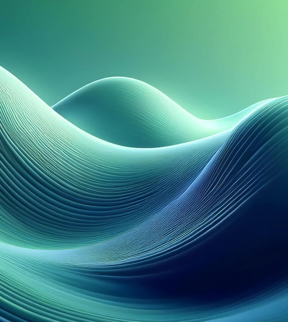 Firefly soft wave 3d render soft wave green digital abstract 7727-1