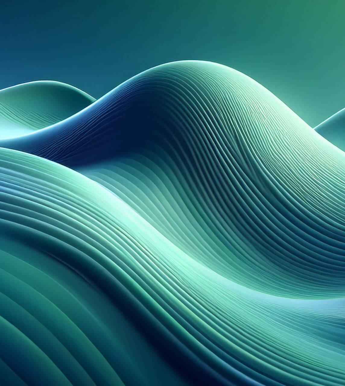 Firefly soft wave 3d render soft wave green digital abstract 7727