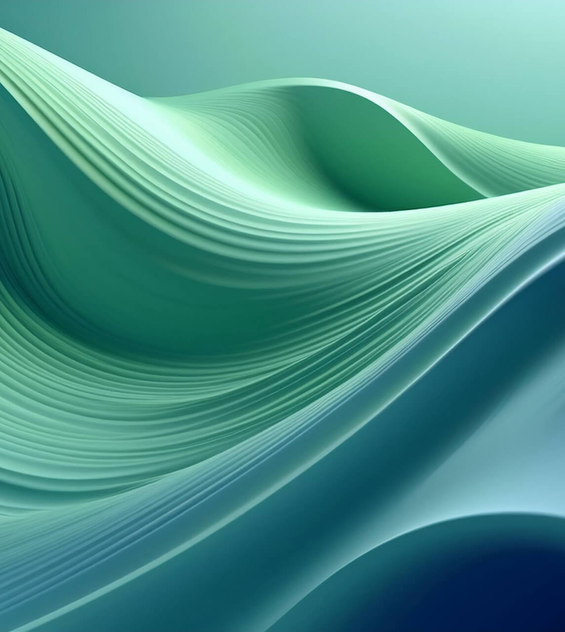 Firefly soft wave 3d render soft wave green digital abstract 80922