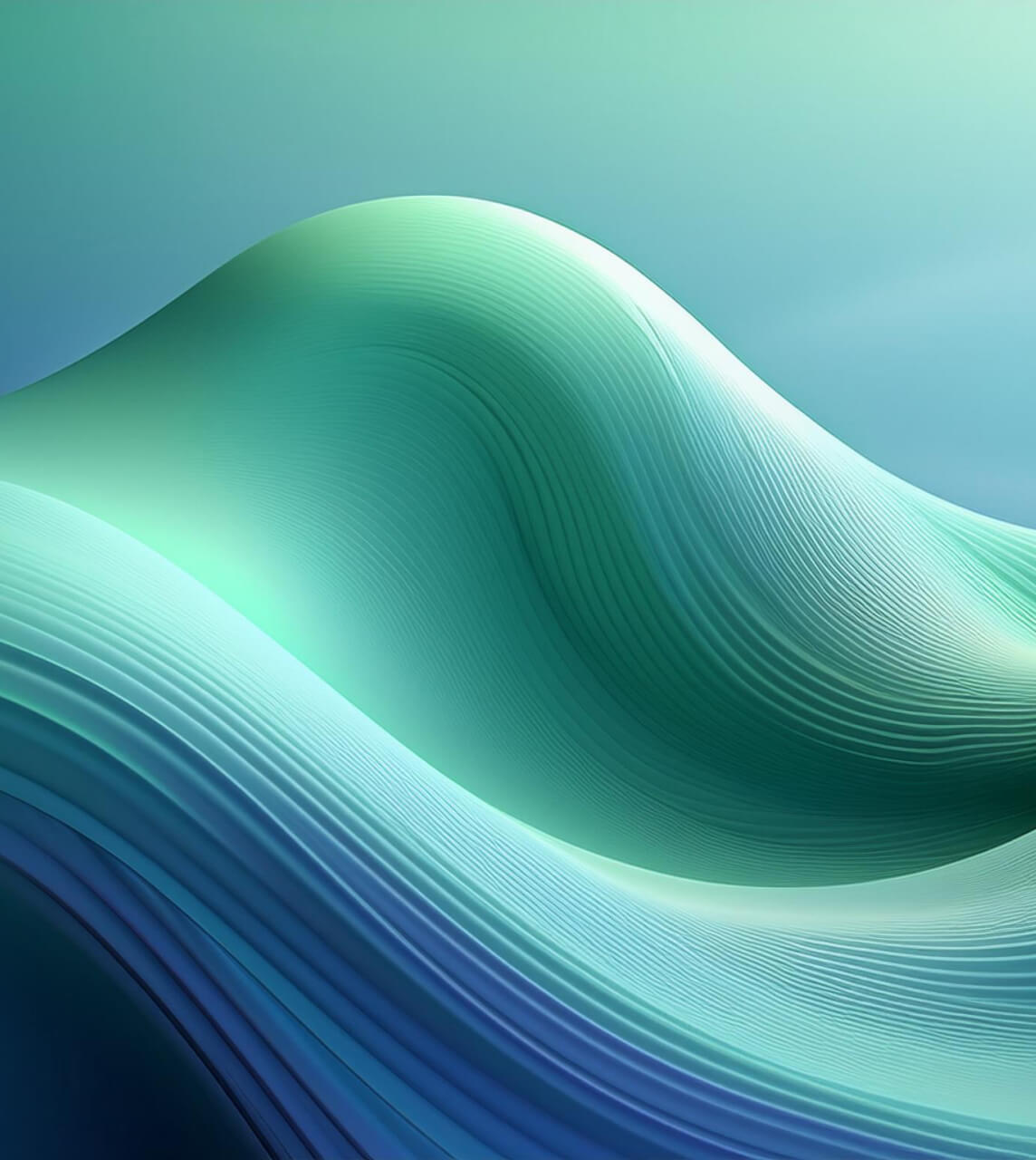 Firefly soft wave 3d render soft wave green digital abstract 83719