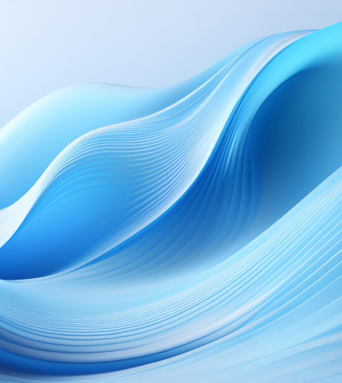 Firefly soft wave 3d render soft wave light blue digital abst (3)
