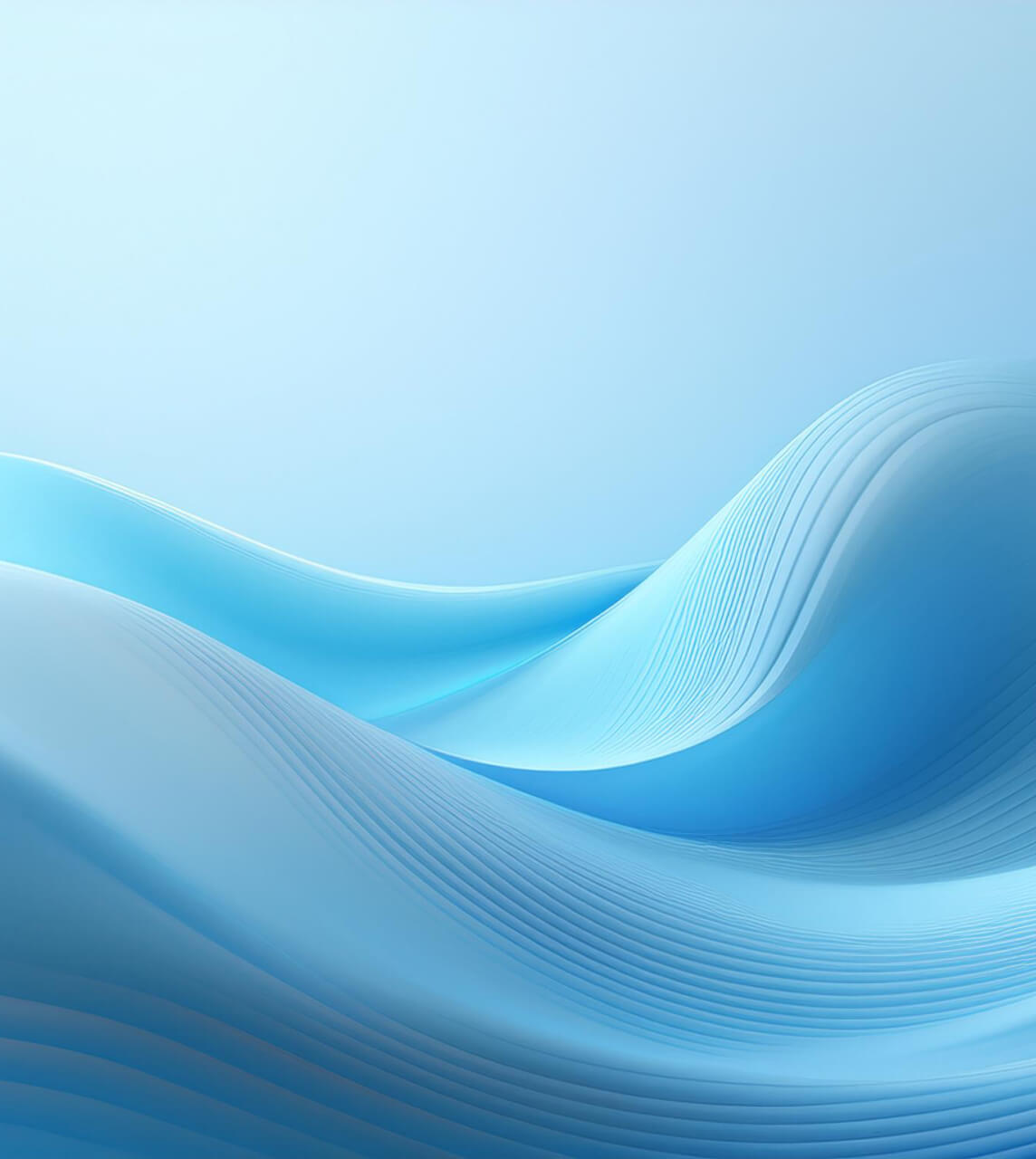 Firefly soft wave 3d render soft wave light blue digital abstract